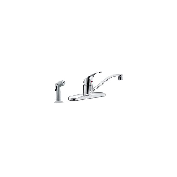 Chrome One-Handle Kitchen Faucet